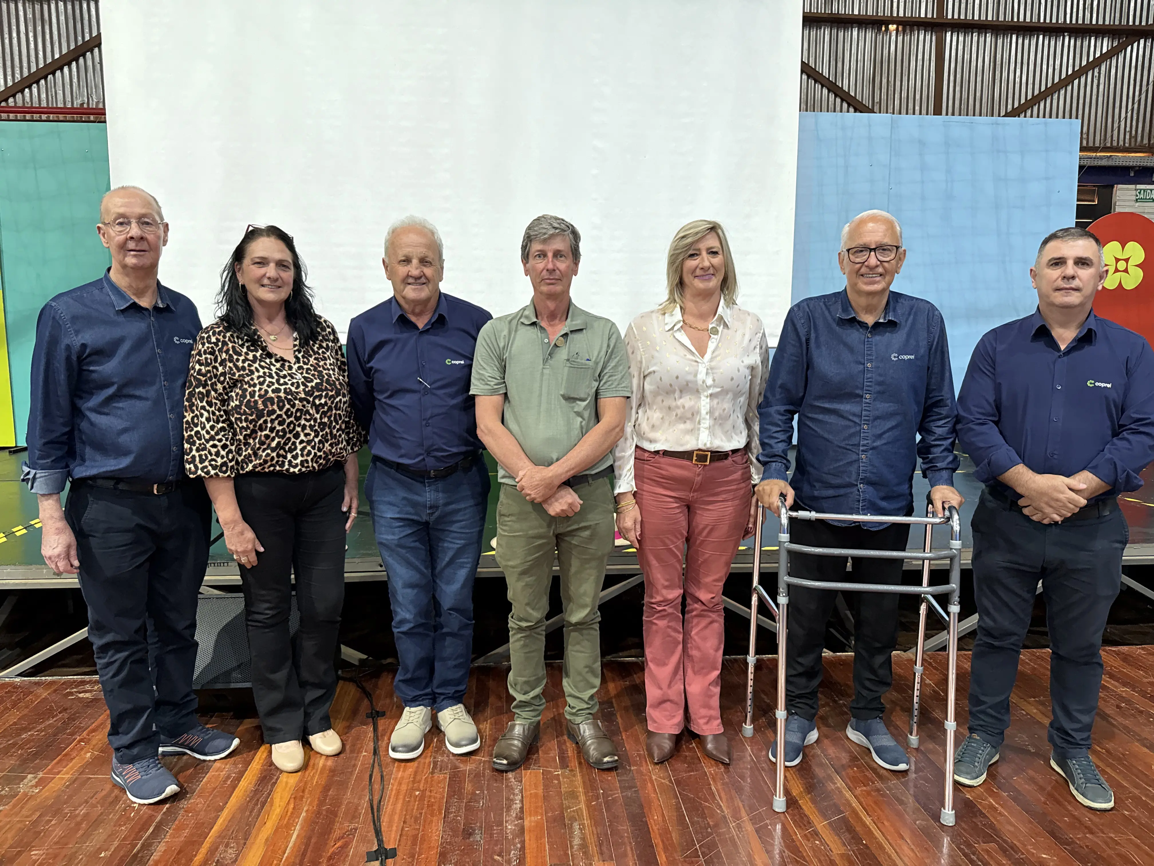 Conselheiros eleitos em Ibirubá e direção da cooperativa