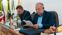 Presidente da Câmara de Quinze de Novembro, Leomar Dittberner, conduziu a sessão