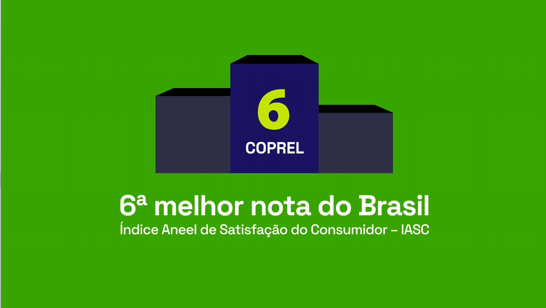 A tarifa de energia da Coprel está entre as 10 mais baratas do Brasil!  A tarifa de energia da Coprel está entre as 10 mais baratas do Brasil!