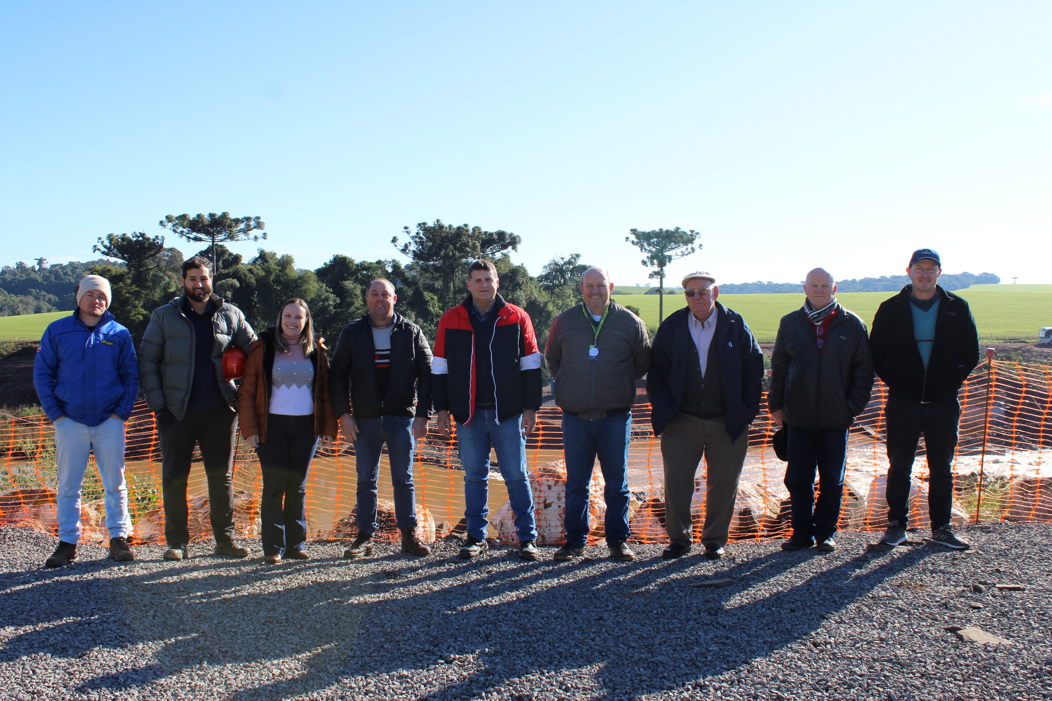 Autoridades municipais de Victor Graeff visitam obras na Usina Santo Antônio do Jacuí